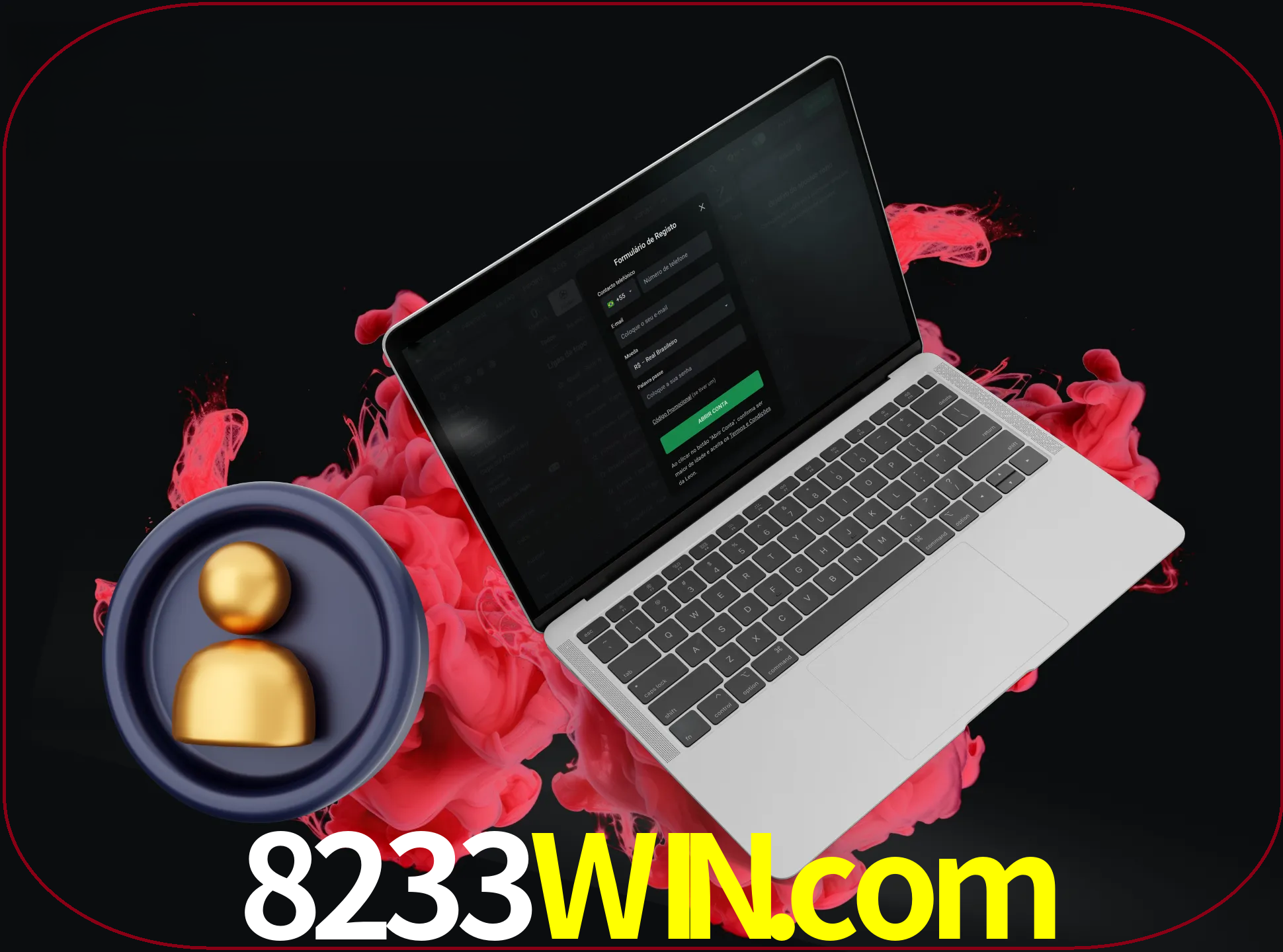 No cabeçalho do site 8233win, clique no botão que o levará a um formulário especial onde terá de introduzir as suas informações actuais.
